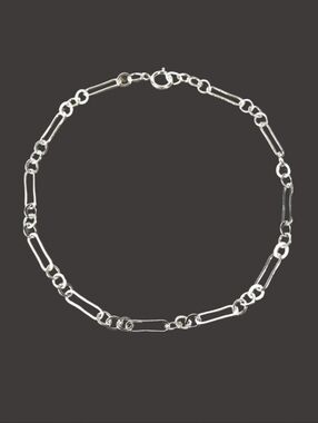 NEW Sterling SILVER Fancy Link Bracelet